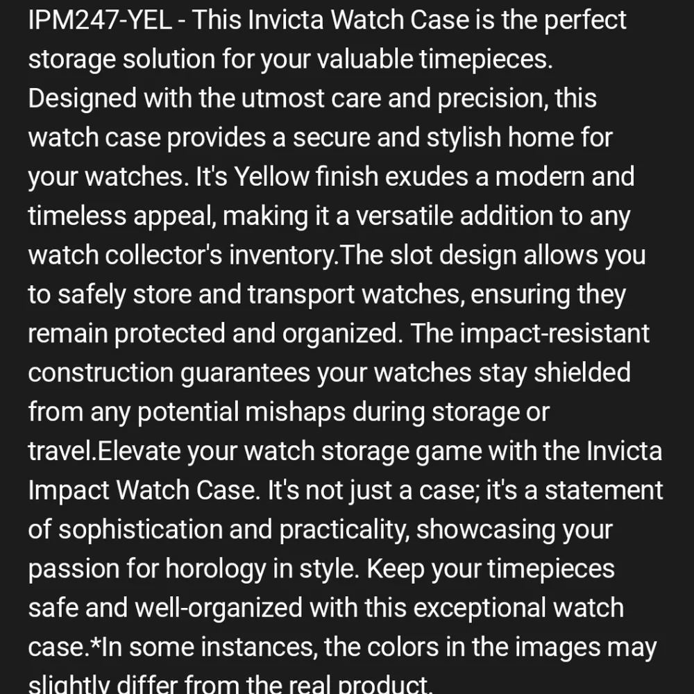 NEW Invicta Bright Yellow Round Travel Protective Zipper Collector Watch Case